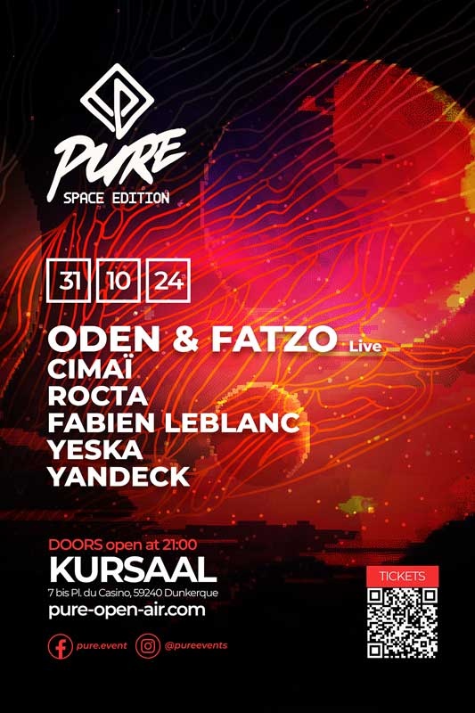 PURE SPACE EDITION 2024 W/ ODEN & FATZO HALLOWEEN Du 31 oct au 1 nov 2024