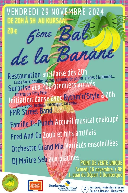 6ème Bal de la Banane Du 29 au 30 nov 2024