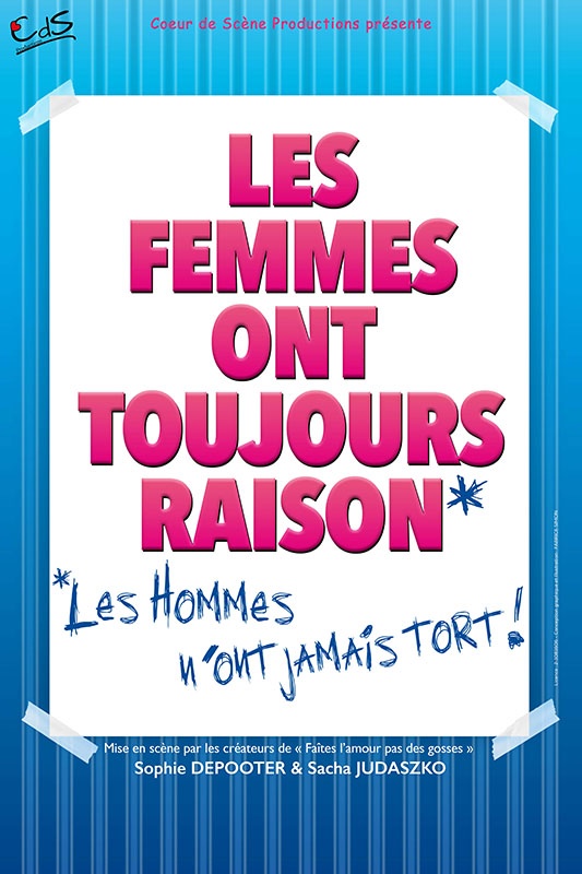 Les Femmes ont toujours raison, les Hommes n'ont jamais tort