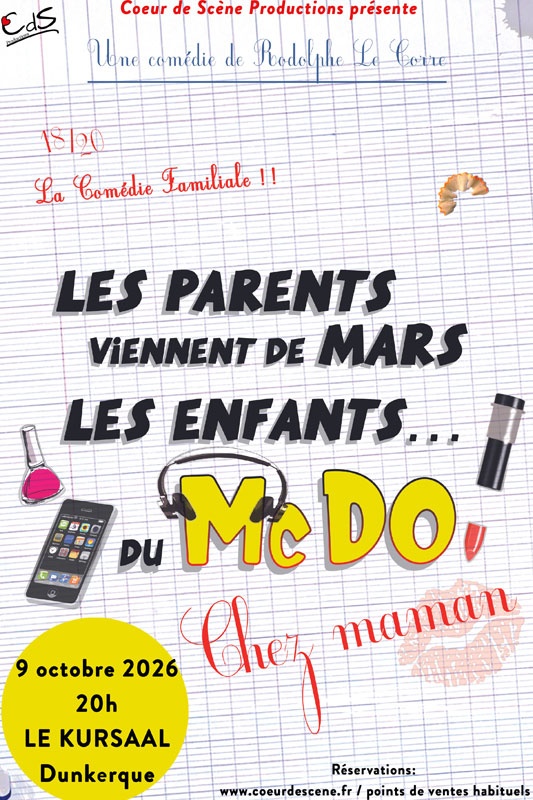 Les Parents viennent de Mars les Enfants du Mc Do